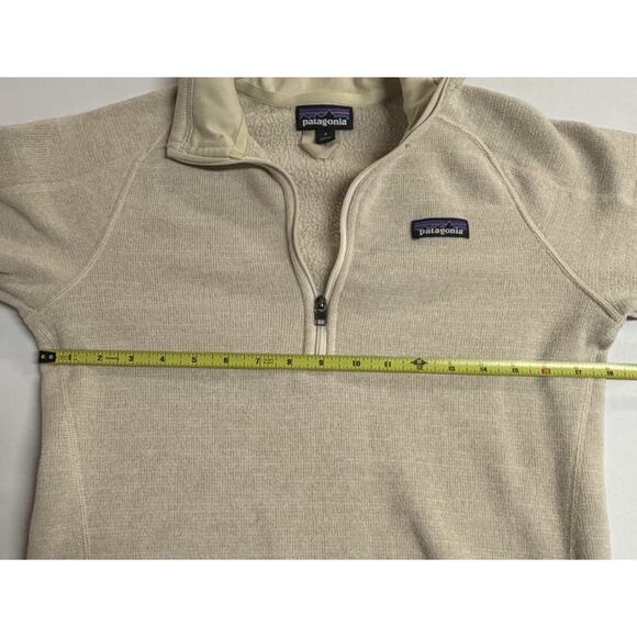 Patagonia Better Sweater Fleece 1/4 Zip Pullover Top Women's Small Oyster White - Picture 11 of 13